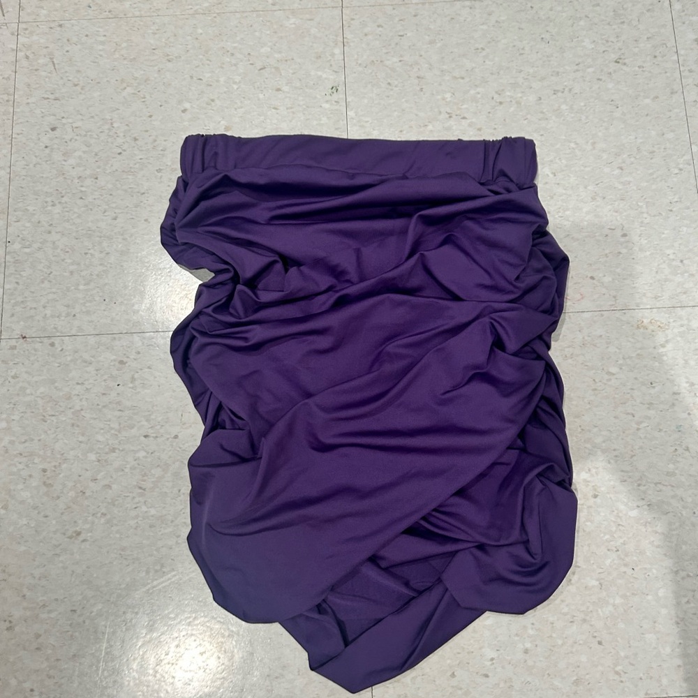 Purple Scrunch Mini Skirt